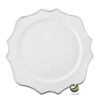 Plato Base P215-FLO Filo Plata 33 cm. (Polipropileno)