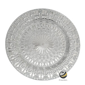 Plato Base P218-AZT Plata 33 cm. (Polipropileno)