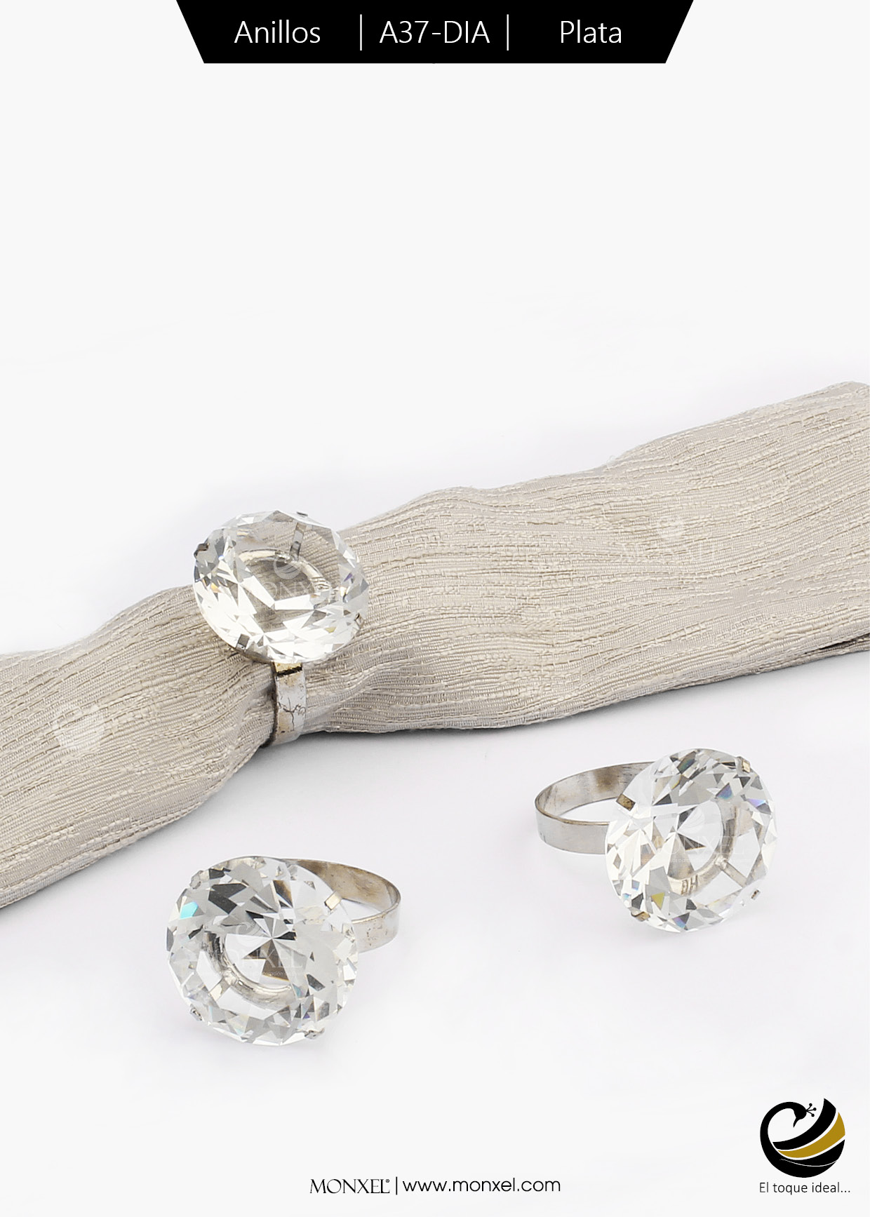 Anillos A37-DIA Plata (Cristal)
