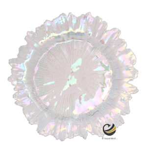 Plato Base P13-COR Iridiscente 33cm (Cristal)