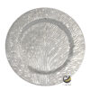Plato Base P216-ROT Plata 33 cm. (Polipropileno)