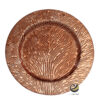 Plato Base P216-ROT Rosa Oro 33 cm. (Polipropileno)