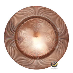 Plato Base P217-RAY Rosa Oro 33 cm. (Polipropileno)
