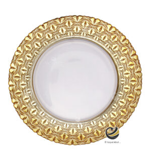 Plato Base P222-NET Oro 33cm (Cristal)