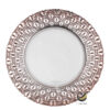 Plato Base P222-NET Rosa Oro 33cm (Cristal)