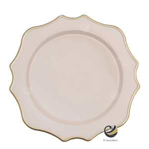 Plato Base P215-FLO Blush 33 cm. (Polipropileno)
