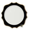 Plato Base P215-FLO Bco/Negro 33 cm. (Polipropileno)
