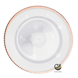Plato Base P250-FIL Rosa Oro 33 cm. (Acrílico)