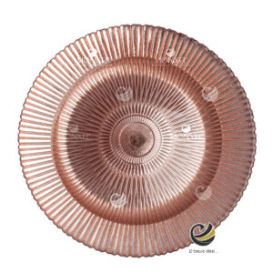 Plato Base P251-DUS Rosa Oro 33cm (Cristal)