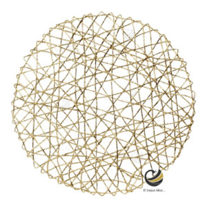 Carpeta (Plato Base) P237-ENR Oro 38 cm. (PVC)