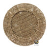 Carpeta (Plato Base) P240-BAU Natural 35 cm. (Hierba Marina/Acero)