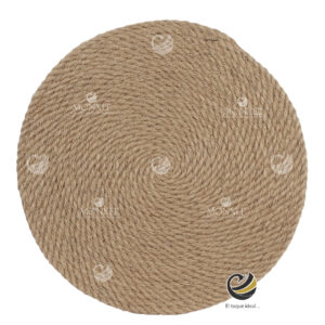 Carpeta (Plato Base) P259-BUR Natural 36 cm. (Lino/Yute)