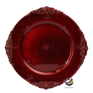 Plato Base P226-LUO Rojo 33 cm. (Polipropileno)