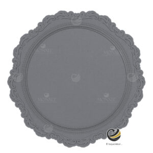 Carpeta (Plato Base) P255-NUK Plata 33 cm. (Silicona)