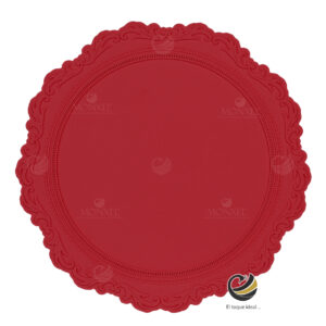 Carpeta (Plato Base) P255-NUK Rojo 33 cm. (Silicona)