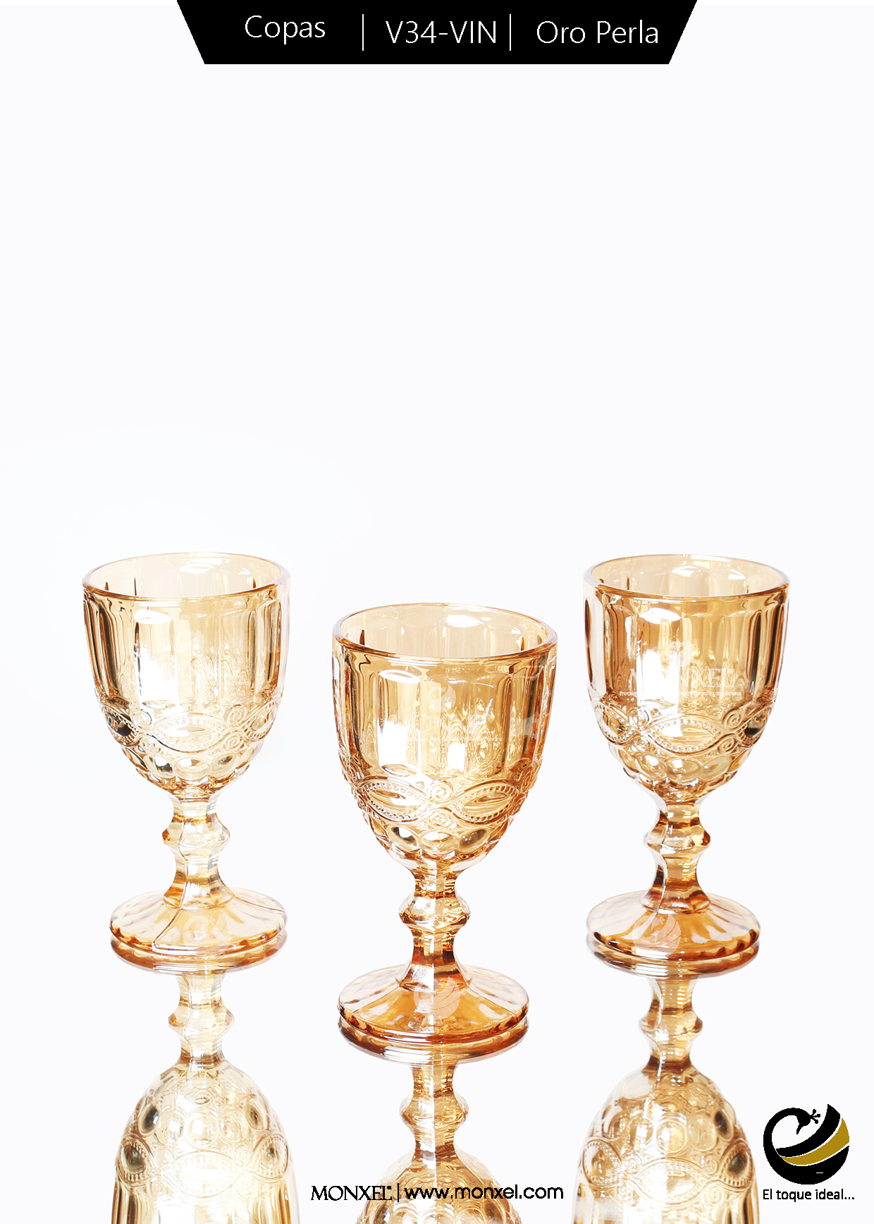 Copas V34-VIN Oro Perla (material Cristal)