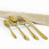 Cubiertos C29-HON Oro Set 4pz (Acero Inoxidable)