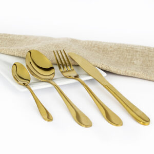 Cubiertos C29-HON Oro Set 4pz (Acero Inoxidable)