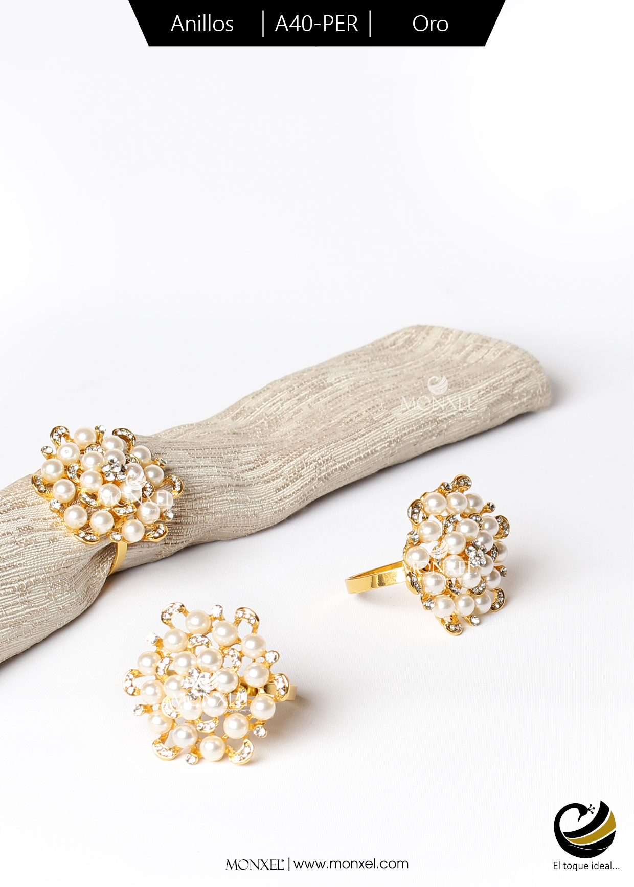 Anillos A40-PER Oro (Acero Inoxidable)