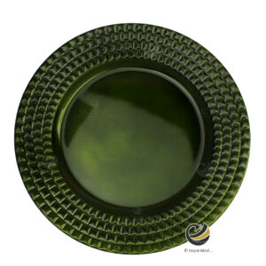 Plato Base P04-MOS Verde 33 cm. (Polipropileno)