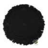 Carpeta (Plato Base) P264-HAN Negro 34 cm. (Macramé)