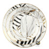 Vajilla D33-LEA Negro/Oro (Porcelana)