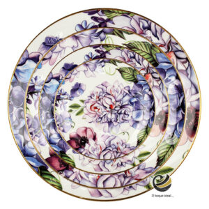 Vajilla D40-ORQ Multicolor (Porcelana)