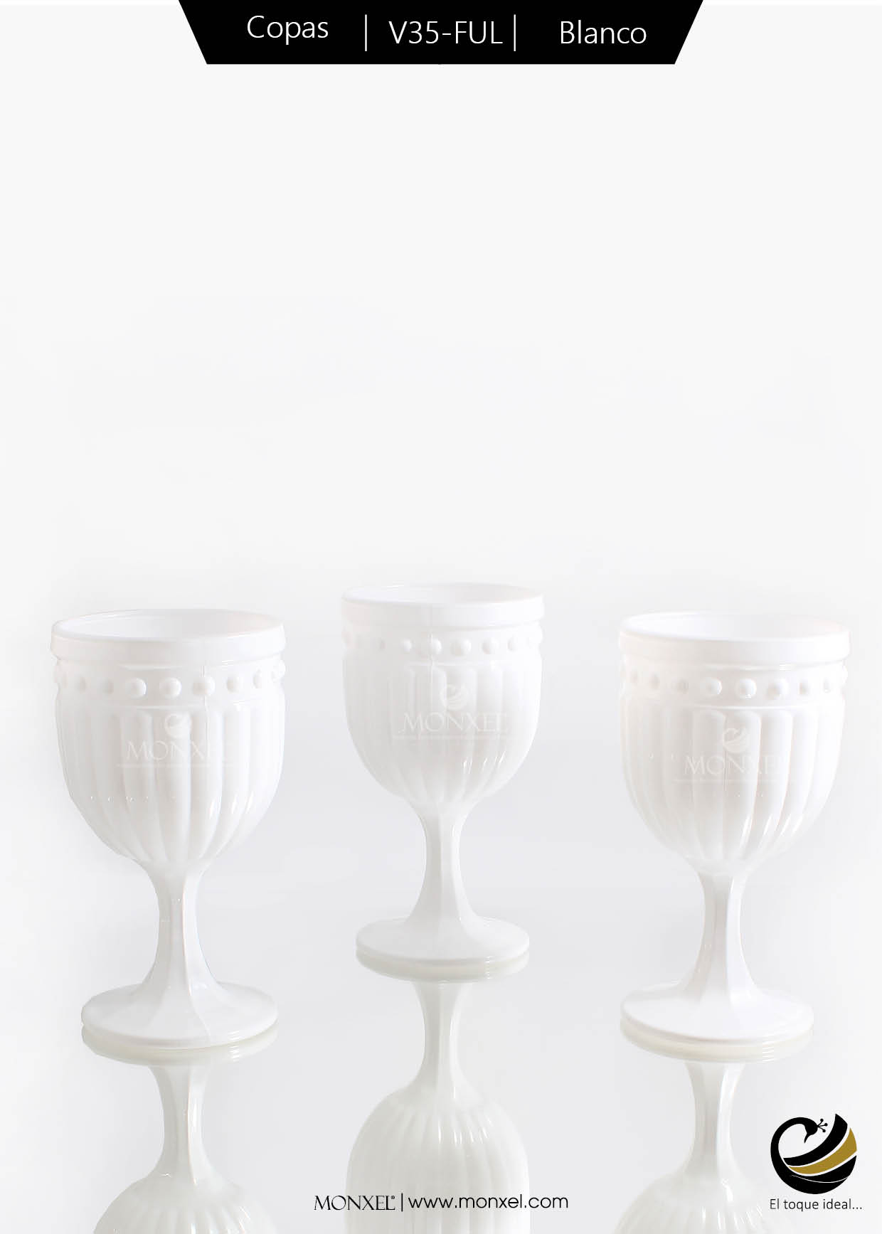 Copas V35-FUL Blanco (material Cristal)