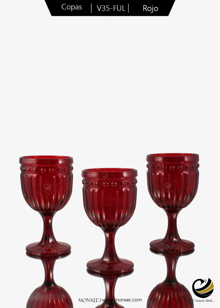 Obtén el mejor precio ¡contáctanos!
Copas: Vino, Agua
Material: Cristal
Color: Rojo
Nota: Las imágenes mostradas en está página pueden tener algún cambio con el producto físico, debido a los diferentes dispositivos en que se vean, así como a los nuevos lotes de llegada de cada producto.
Los precios y disponibilidad mostrados en está página son sujetos a cambios sin previo aviso