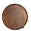Plato Base P283-MAD Nogal 33 cm. (Madera Acacia)