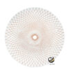 Plato Base P270-GEO Blanco/Oro 33 cm. (Polipropileno)