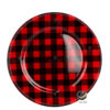 Plato Base P280-PIC Rojo/Negro 33 cm. (Polipropileno)