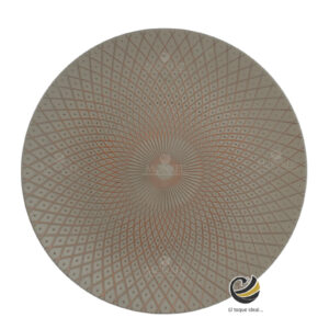Plato Base P270-GEO Champagne 33 cm. (Polipropileno)