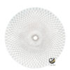 Plato Base P270-GEO Blanco/Plata 33 cm. (Polipropileno)