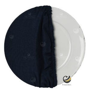 Funda Plato Base P153-LIN Teal 40 cm. (Textil)