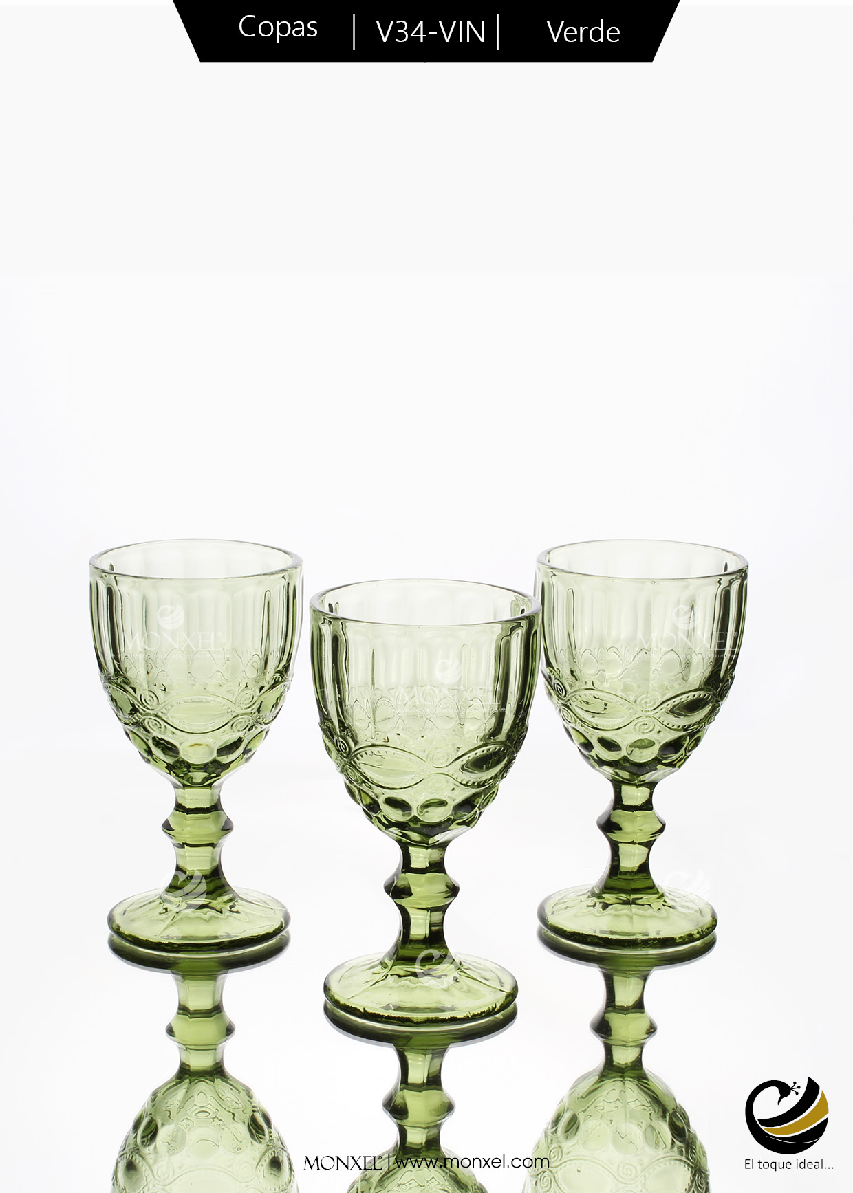 Copas V34-VIN Verde (material Cristal)