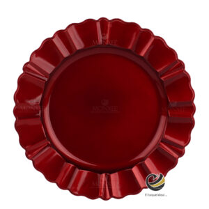 Plato Base P273-OLA Rojo 33 cm. (Polipropileno)