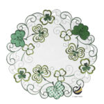 Carpeta (Plato Base) P347-TRE Verde 38 cm. (Poliéster)