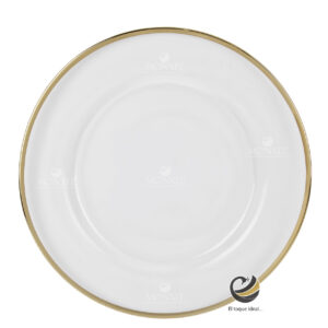 Plato Base P306-FIL Filo Oro 33cm (Cristal)