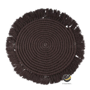 Carpeta (Plato Base) P264-HAN Chocolate 34 cm. (Macramé)