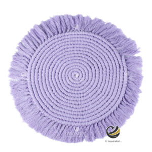 Carpeta (Plato Base) P264-HAN Lila 34 cm. (Macramé)