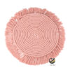 Carpeta (Plato Base) P264-HAN Palo de rosa 34 cm. (Macramé)