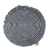 Carpeta (Plato Base) P264-HAN Plata 34 cm. (Macramé)