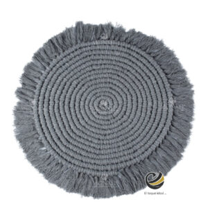 Carpeta (Plato Base) P264-HAN Plata 34 cm. (Macramé)