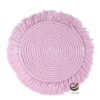 Carpeta (Plato Base) P264-HAN Rosa baby 34 cm. (Macramé)