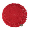 Carpeta (Plato Base) P264-HAN Rojo 34 cm. (Macramé)