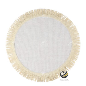 Carpeta (Plato Base) P286-YUT Ivory 37 cm. (Lino/Yute)