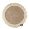 Carpeta (Plato Base) P286-YUT Natural 37 cm. (Lino/Yute)