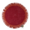 Carpeta (Plato Base) P286-YUT Rojo 37 cm. (Lino/Yute)