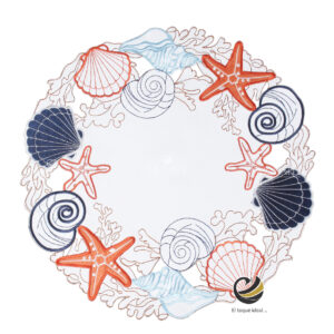 Carpeta (Plato Base) P322-MAR Multicolor 38 cm. (Poliéster)